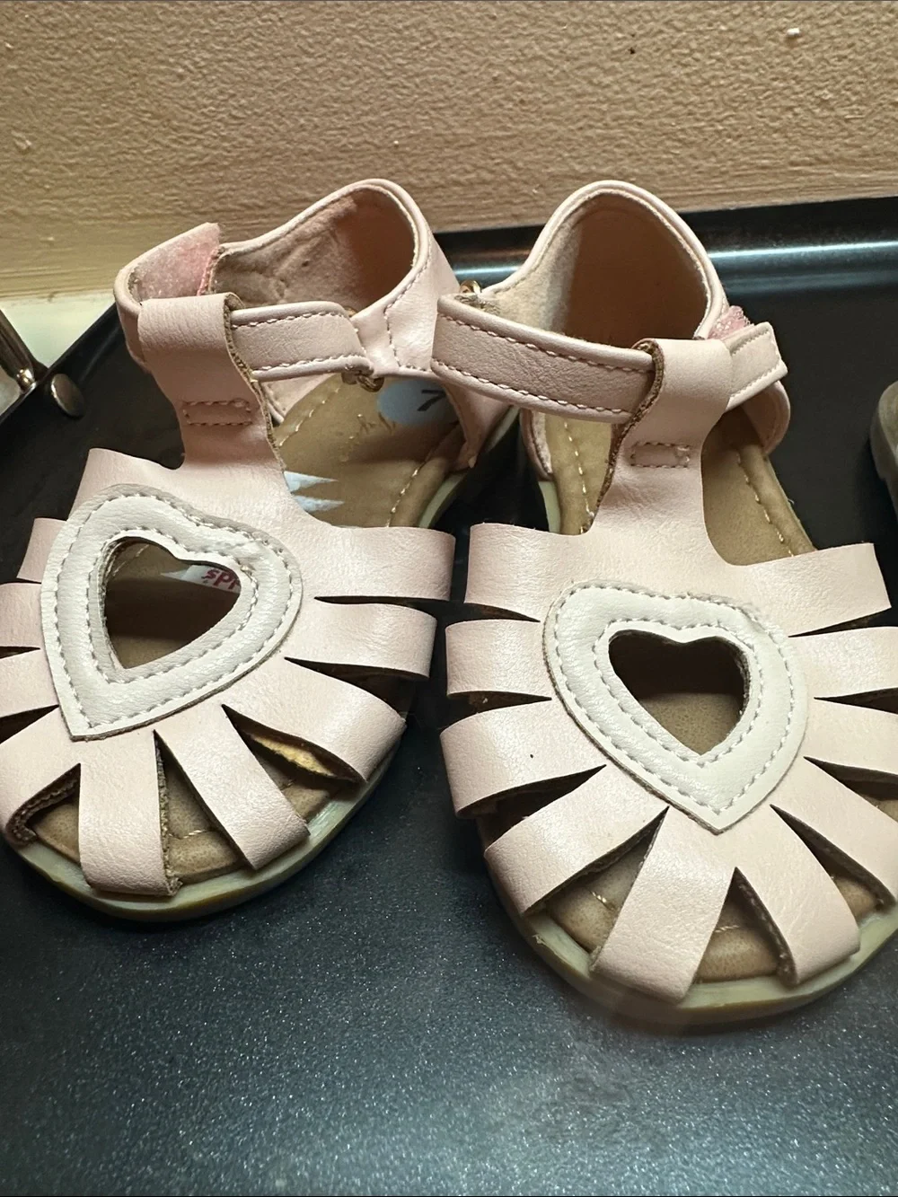 cupcakes & cashmere Pink and White Girls Sandal Trio - Floral and Stud Details